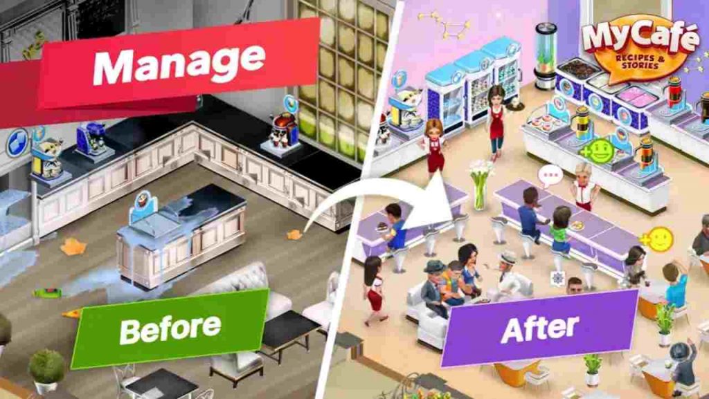 my cafe mod apk unlimited coins and diamonds